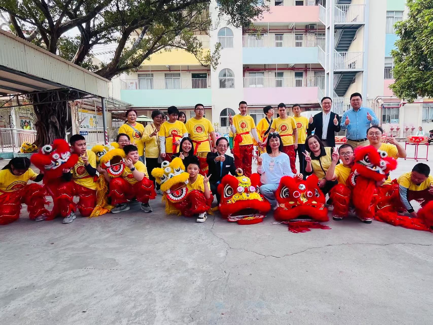 江门市伍威权康复教育中心—伴星团武狮队，参与荷塘镇颐养院AW活动中心揭幕仪式|2025.12.3国际残疾人日