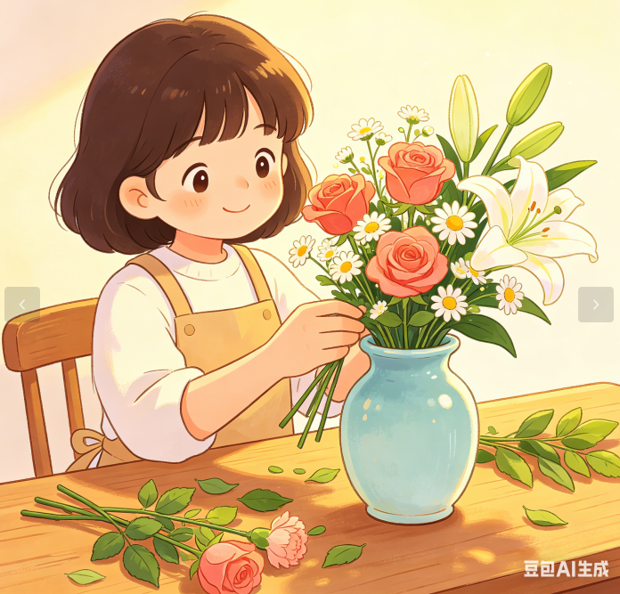 “花漾母爱，暖心相伴”母亲节插花活动